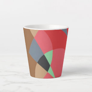 Taza De Café Latte ¡Colores Hermosos y Vibrantes! Taza de Latte
