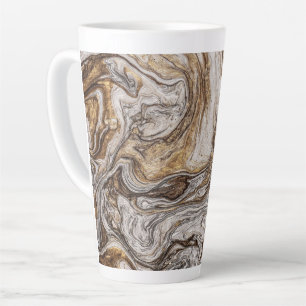 Taza De Café Latte colores marrones líquidos glamour 001
