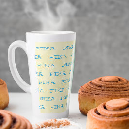 Taza De Café Latte Colores nacionales suecos Fika Latte Mug