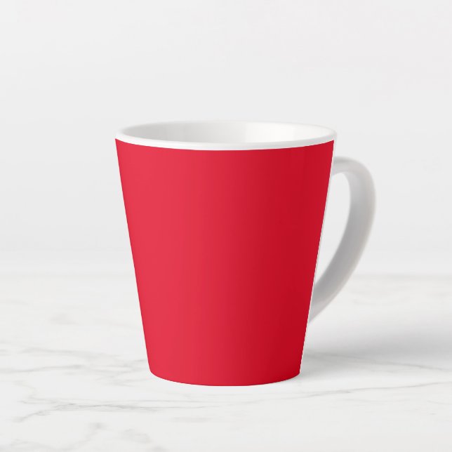 Taza De Café Latte Colores rojos (Ángulo derecho)