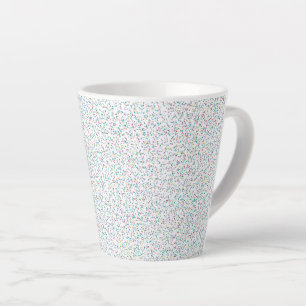 Taza De Café Latte Coloridos puntos de arcoiris