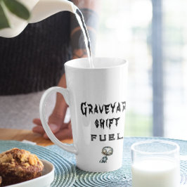 Taza De Café Latte Combustible de selección de cementerio Halloween b