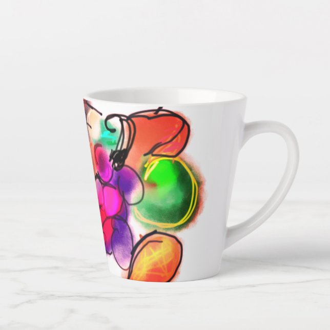 Taza De Café Latte comida de Acción de Gracias (Derecha)