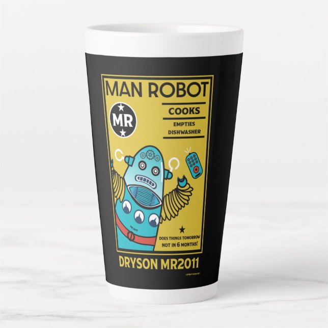 Taza De Café Latte Cómo cambiar a un hombre (Anverso)