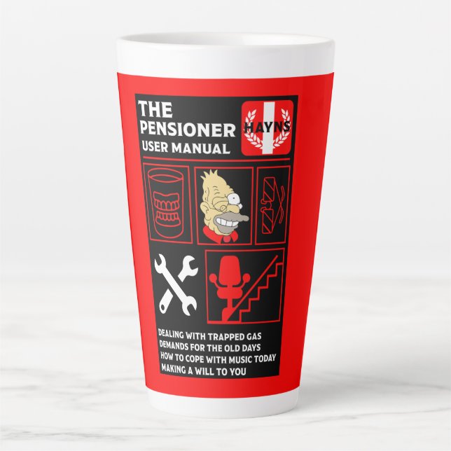 Taza De Café Latte Cómo entender a los ancianos (Anverso)