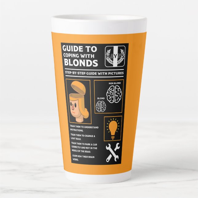 Taza De Café Latte Cómo entender las rubias (Anverso)