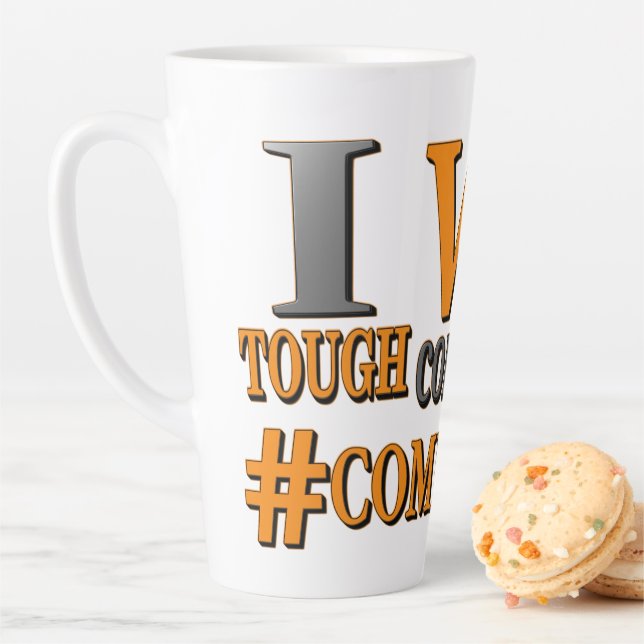 Taza De Café Latte "COMPETENCIAS DIFÍCILES" Diseño Cálido. ¡Hazte con (In situ)