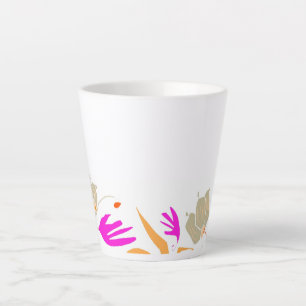 Taza De Café Latte Composición del tema natural Latte mug