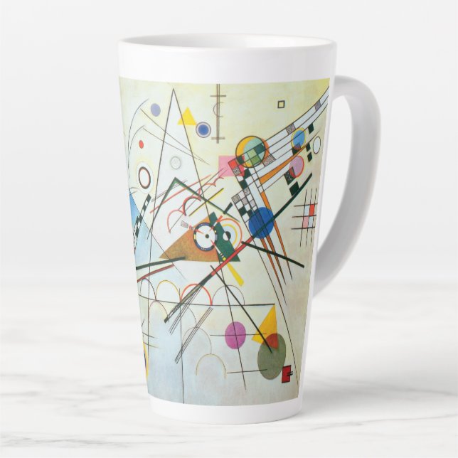 Taza De Café Latte Composición VIII de Wassily Kandinsky (Ángulo derecho)