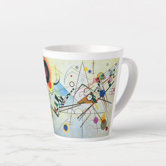 Taza De Café Latte Composición VIII por Wassily Kandinsky (Ángulo derecho)