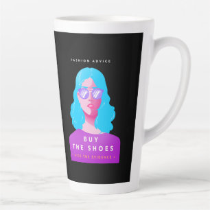 Taza De Café Latte Compra los zapatos consejos divertidos de compras 