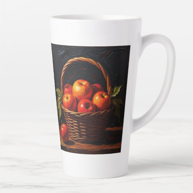 Taza De Café Latte con Diseño de frutero (Derecha)