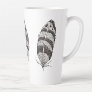 Taza De Café Latte Con Vuelo de Imaginación
