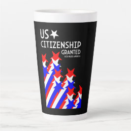 Taza De Café Latte Conceden ciudadanía estadounidense