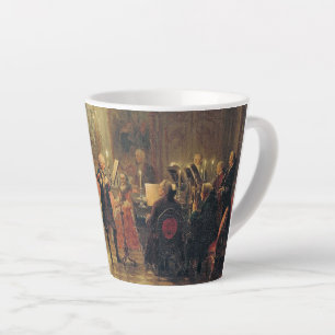 Taza De Café Latte Concierto de flauta-Adolph Menzel Pequeño