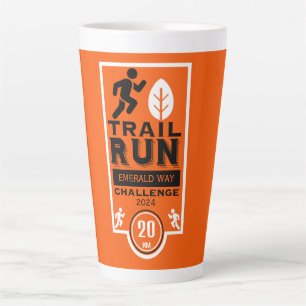 Taza De Café Latte Concurso de carreras de Trail Runner