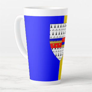 Taza De Café Latte Condado de Tipperary Mug - Bandera y Escudo del Co