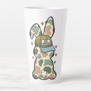 Taza De Café Latte Conejito Cazador de Huevos de Pascua Lindo – Camuf