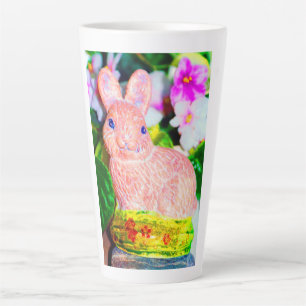 Taza De Café Latte Conejo de conejo de conejito kitschy