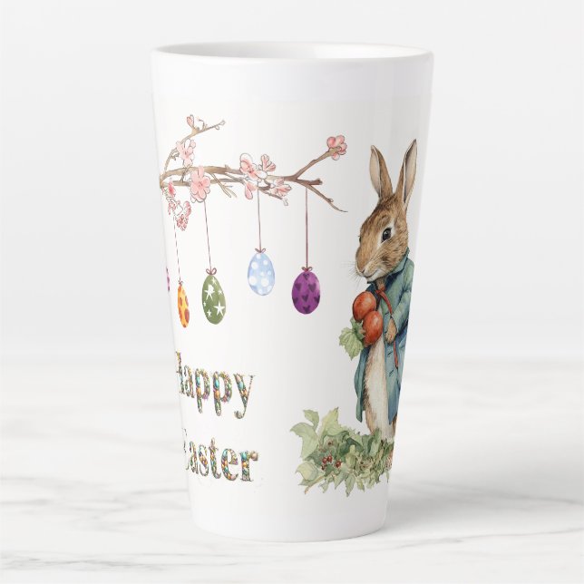 Taza De Café Latte Conejo de Pascua  (Anverso)