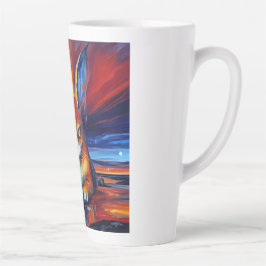Taza De Café Latte Conejo enojado
