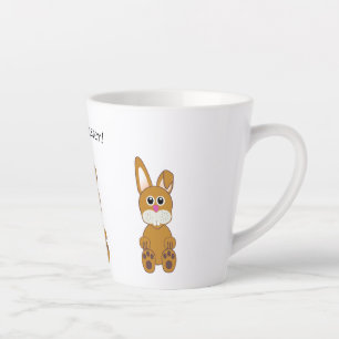 Taza De Café Latte Conejos de Pascua