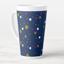 Taza De Café Latte Confetti cromático
