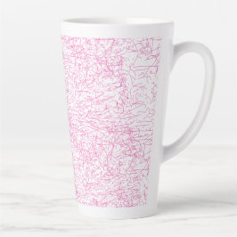 Taza De Café Latte Conjunto de carpetas abstractas rosadas para ofici