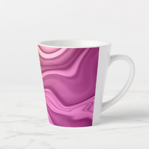 Taza De Café Latte Conjunto de Tinta Alcohólica Papel Digital Aurora