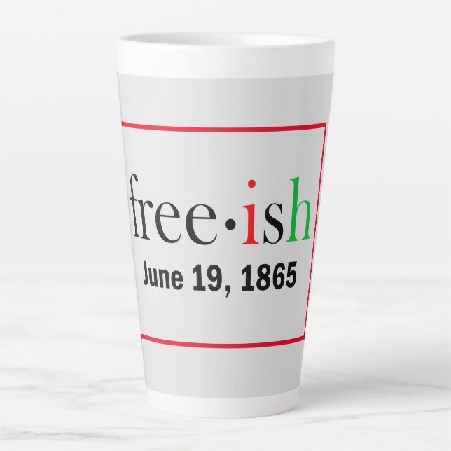 Taza De Café Latte Conmemoración de Freeish Junetteen (Anverso)