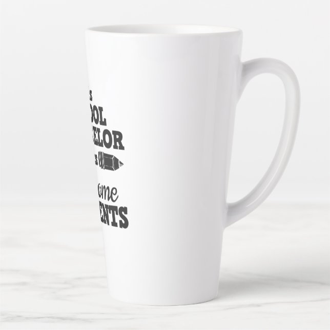 Taza De Café Latte Consejero Escolar Docente (Derecha)