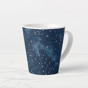 Taza De Café Latte Constelación celeste - Noche estrellada (3)
