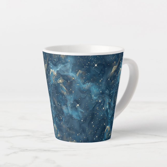 Taza De Café Latte Constelación celeste - Noche estrellada (8) (Ángulo derecho)
