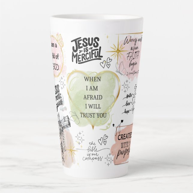 Taza De Café Latte Consuelo valiente (Anverso)