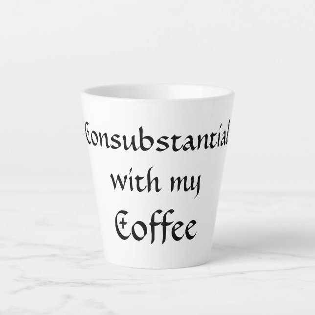 Taza De Café Latte Consustancial con mi café (Anverso)