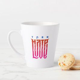 Taza De Café Latte Convertir el odio en amor | Latte Mug
