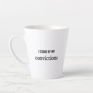 Taza De Café Latte Convicciones de Latte Mug