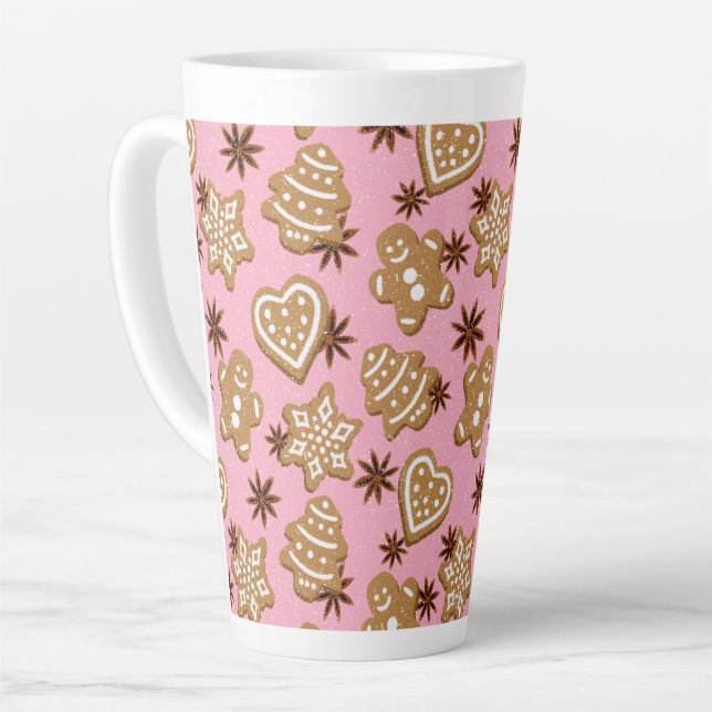 Taza De Café Latte cookies de los navidades (Ángulo izquierdo)