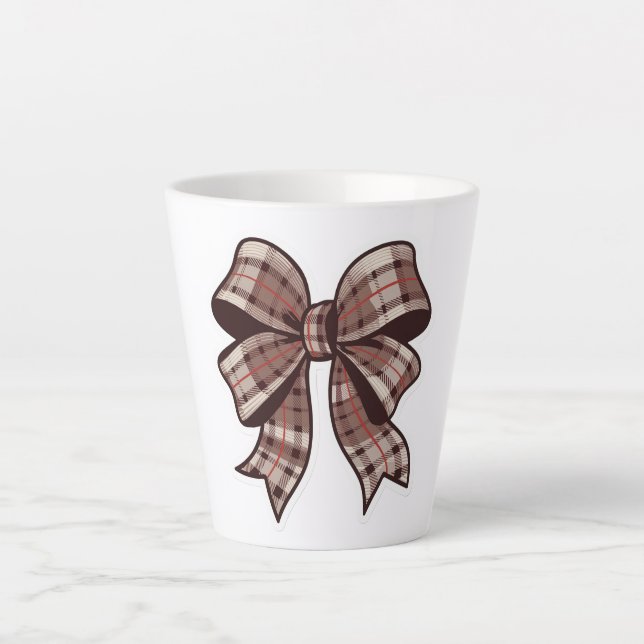 Taza De Café Latte Copa Brown Bow (Anverso)