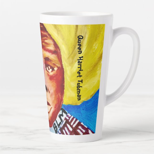 Taza De Café Latte Copa Cerámica Queen Harriet Tubman Latte (Derecha)