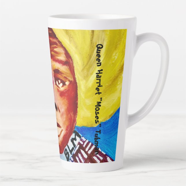 Taza De Café Latte Copa Cerámica Queen Harriet Tubman Latte (Derecha)
