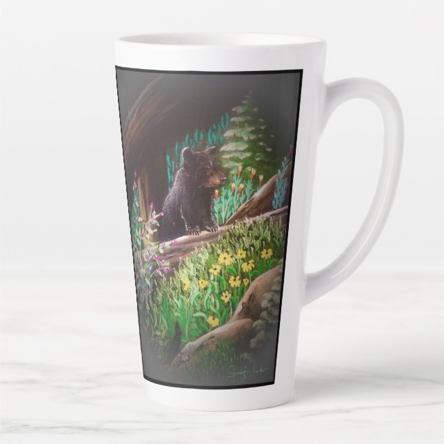 Taza De Café Latte Copa Curious BearLatte (Derecha)