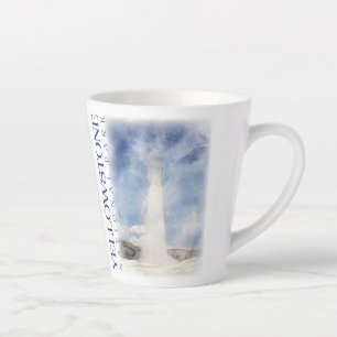 Taza De Café Latte Copa de café de Yellowstone, tazón de la vieja fe