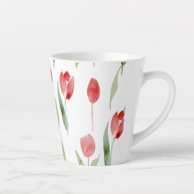 Taza De Café Latte "Copa de Café Lilac Bliss" (Derecha)