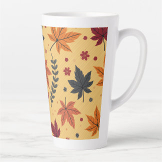 Taza De Café Latte Copa de Maple de Otoño