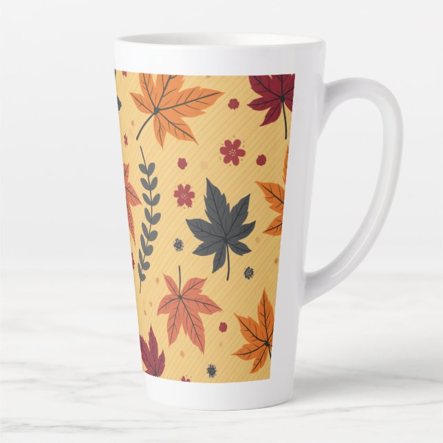 Taza De Café Latte Copa de Maple de Otoño (Derecha)