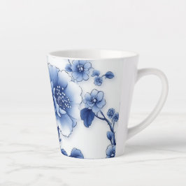 Taza De Café Latte Copa de Té Blue Blossom