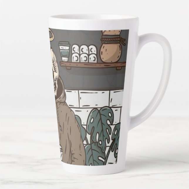 Taza De Café Latte Copa de Tiempo de Café de Calavera (Derecha)