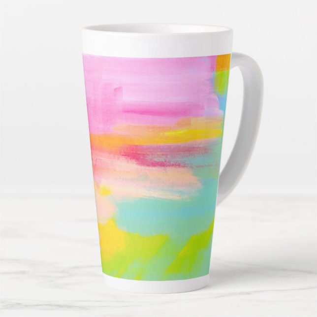Taza De Café Latte Copa de Verano Sizzles Latte (Ángulo derecho)