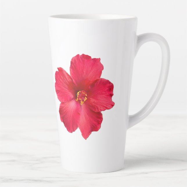 Taza De Café Latte Copa del Café con Hibiscus (Derecha)